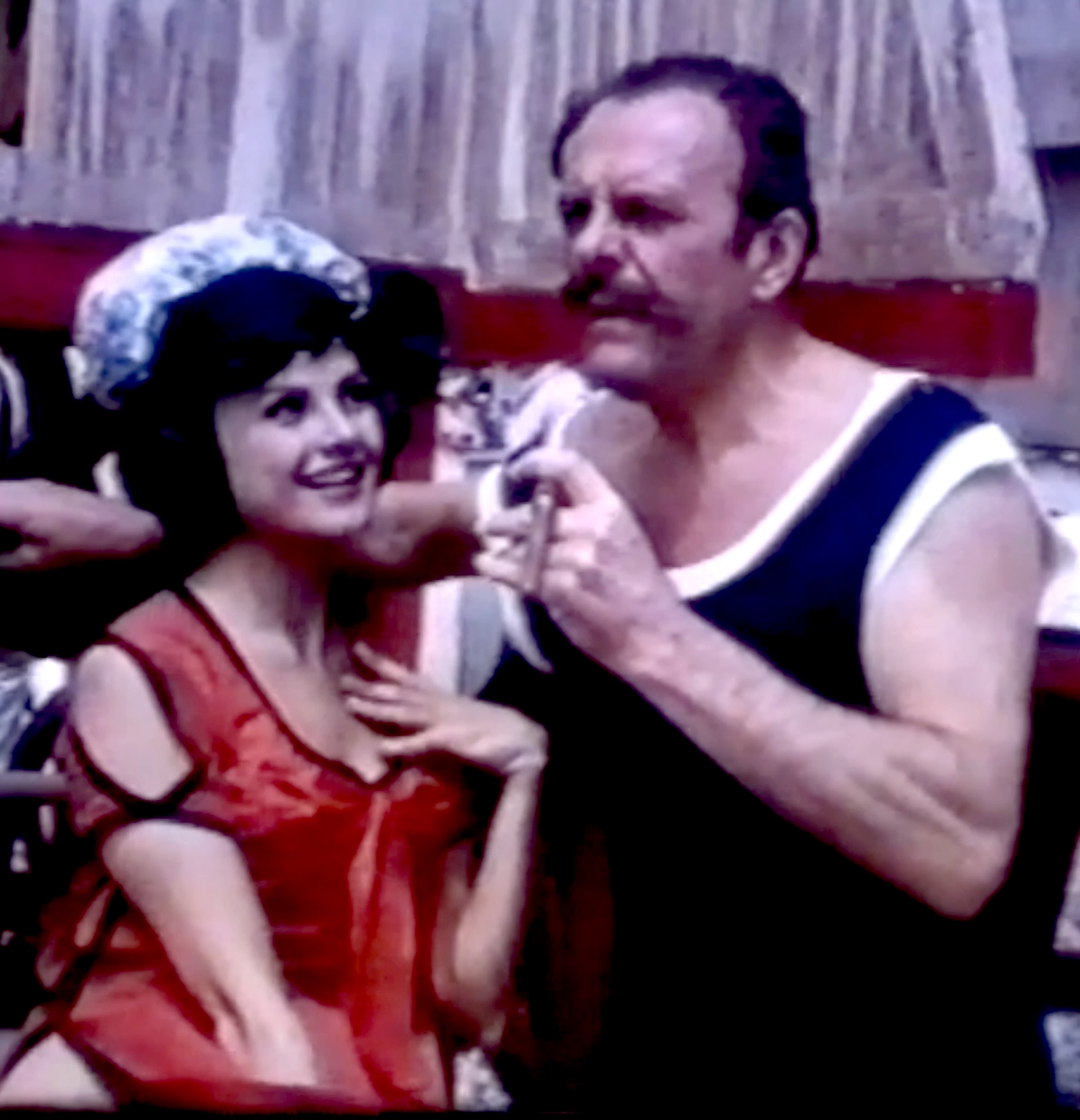 Terry Thomas & Sarah Miles in Those Magnificent Men in their Flying machines